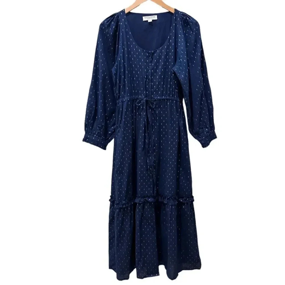 Emerson Fry India Collection Lucy Lake Dot Dress sz S - Picture 5 of 14